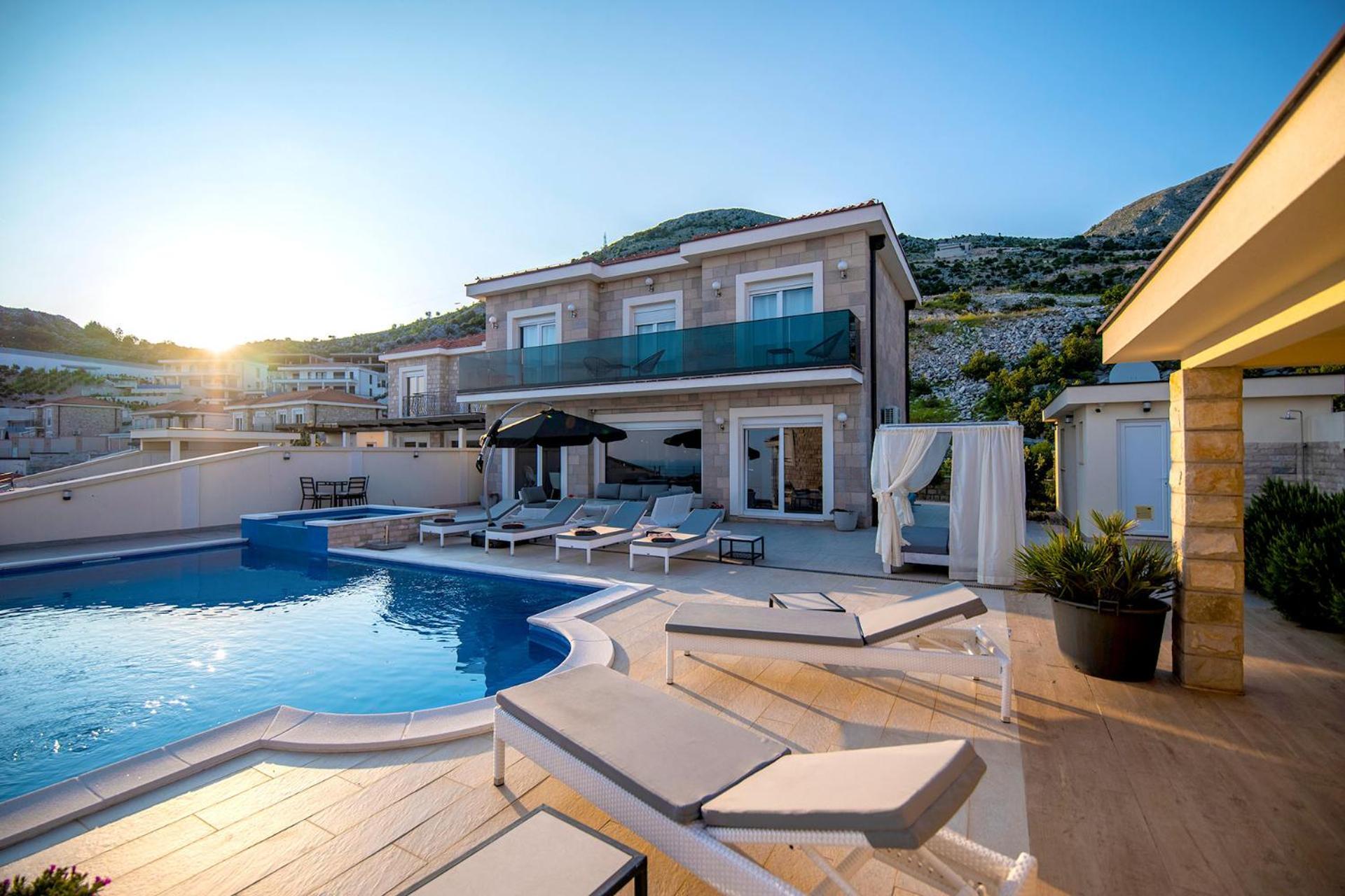Luxury Villa Miriam With Private Pool And Jet Pool Near Dubrovnik Ivanica Экстерьер фото